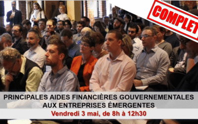 PRINCIPALES AIDES FINANCIÈRES GOUVERNEMENTALES AUX ENTREPRISES ÉMERGENTES