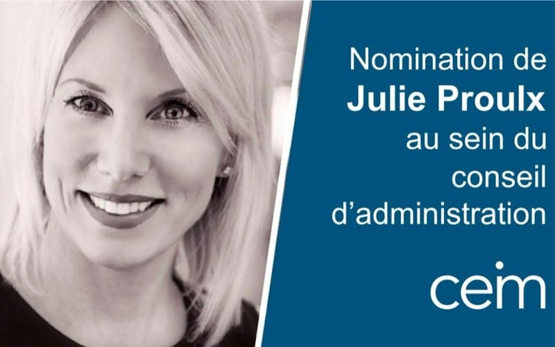 Nomination de Julie Proulx au sein du conseil d’administration